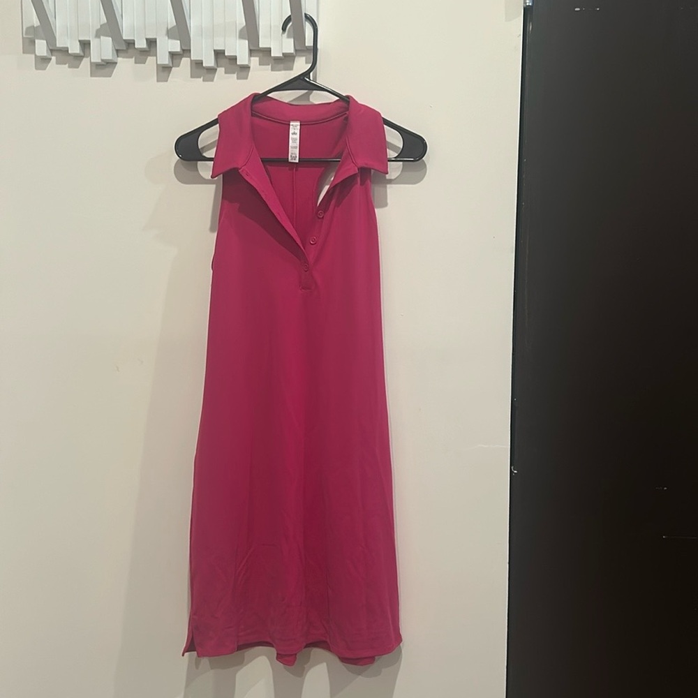 Charmed Tennis Dress in Magenta Crush